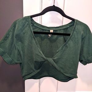 Anthropologie top xs green